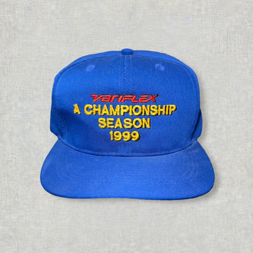 Vintage 1999 Variflex A Championship Season Snapback Hat Otto Blue One Size